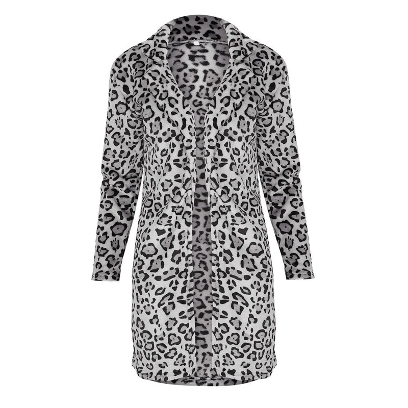 Женское пальто с леопардовым принтом, женские куртки и пальто, зимние женские Топы с длинным рукавом, женские куртки, женский кардиган, топ, Женская куртка