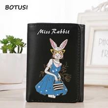 BOTUSI Miss Rabbit Women Wallet PU Leather Card Holder Short Wallet Card Case Casual Standard Wallets Money Bag for Dollar Price BOTUSI Miss Rabbit Women Wallet PU Leather Card Holder Short Wallet Card Case Casual Standard Wallets Money Bag for Dollar Price