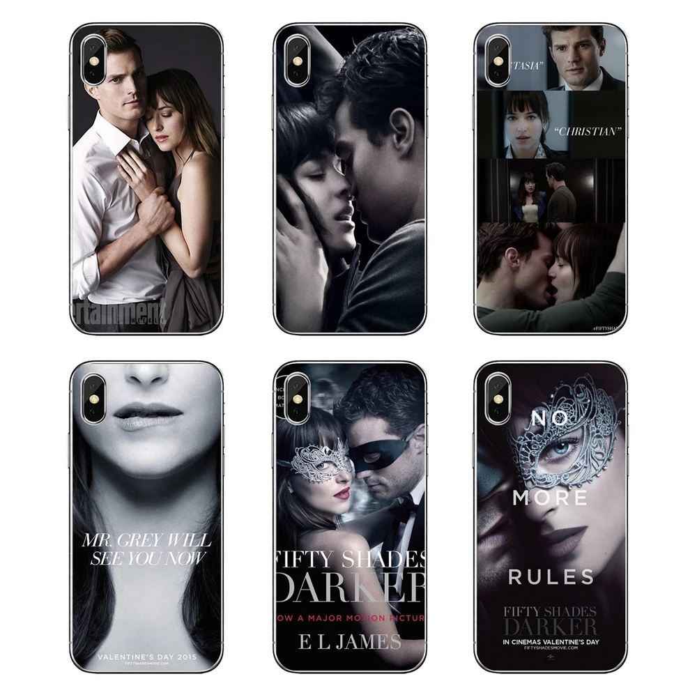 For Samsung Galaxy Note 8 9 S9 S10 A8 A9 Star Lite Plus A6S A9S 50 Fifty Shades Of Grey Sex Transparent Soft Shell Covers |