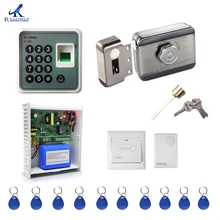 Batería de respaldo de Kit de sistema de Control de acceso a la puerta de la Oficina de Bloqueo Electrónico liberador de puerta teclado biométricos puerta de entrada de acceso