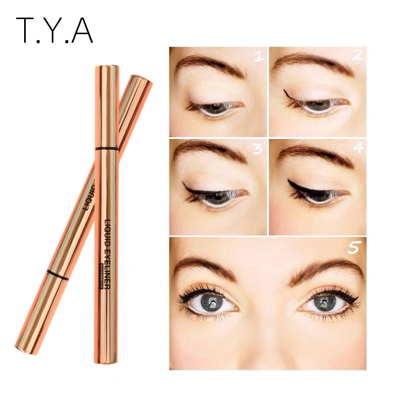 

TYA Black Waterproof Liquid Eyeliner Make Up Beauty Long lasting Easy to Wear Natural Women Professional Cosmetic Eye Liner