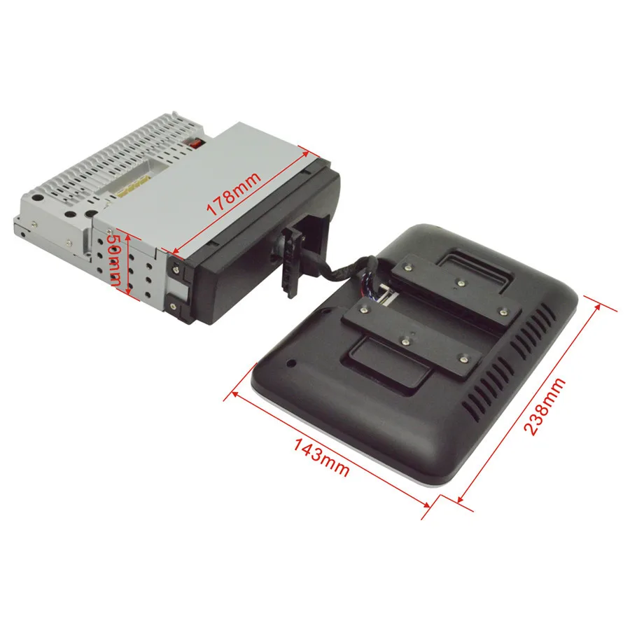 Excellent Universal 1DIN 9" Android 8.1 Rotatable Touch Screen Quad-core RAM 2GB ROM+32GB GPS Wifi Mirror Link 4