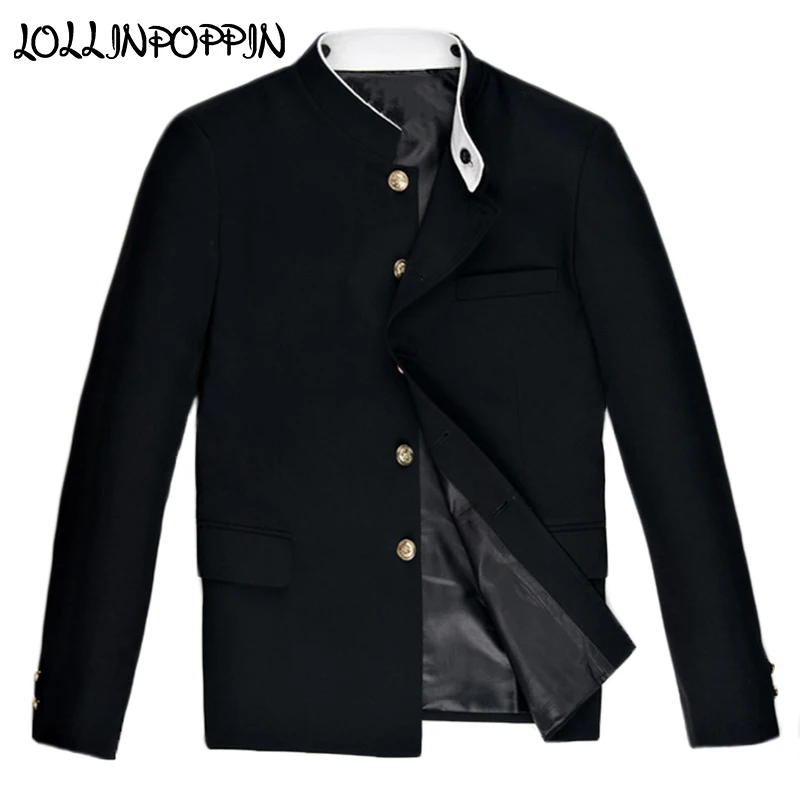 Женский пиджак в китайском стиле черный туника с воротником стойкой 2019|suit jacket|jacket