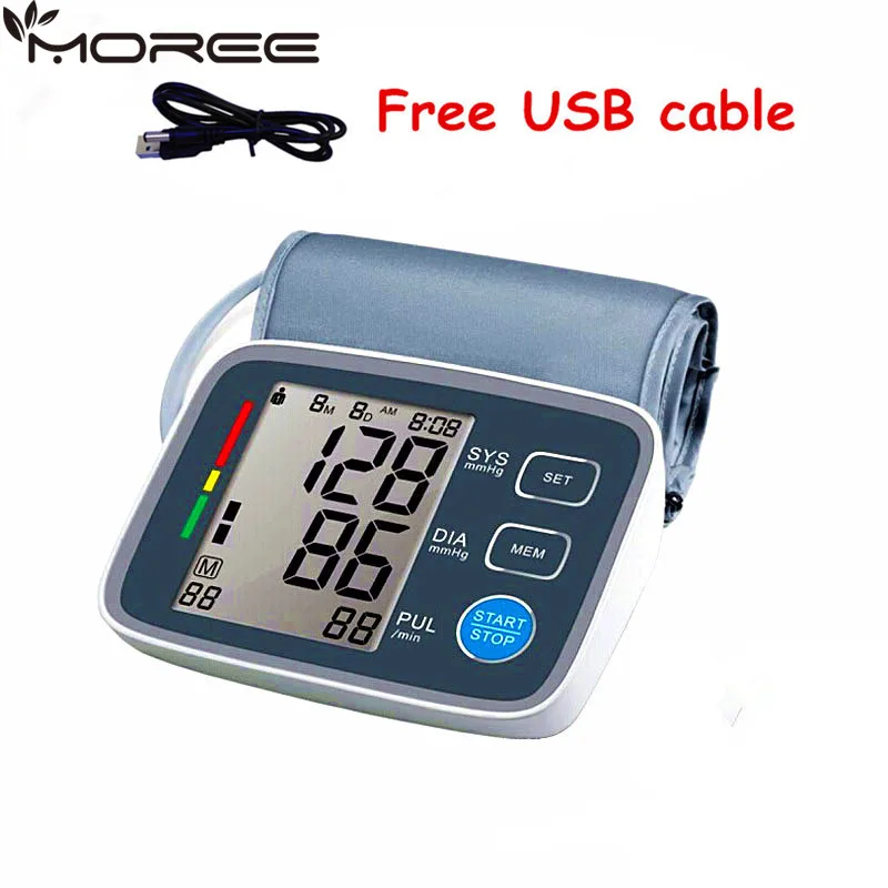 

big LCD display Digital Blood Pressure Monitor tonometer sphygmomanometer pulsometros Health Monitor for heart blood