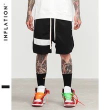 Мужские шорты в стиле хип-хоп, брендовая одежда, уличная одежда, шорты для бега на молнии, сетчатые свободные хип-хоп шорты для мужчин, 8422 s