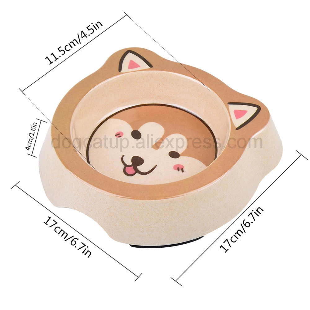 Fstarbook миска для домашних животных, противоскользящие двойные миски для собак, миски для кошек, миски для воды для маленьких и средних собак и кошек, миска для еды из бамбукового волокна