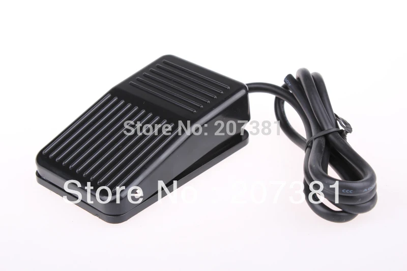 FREE SHIPPING TFS-1 AC 250V 10A Nonslip Case Single Action Momentary Foot Switch Black* |