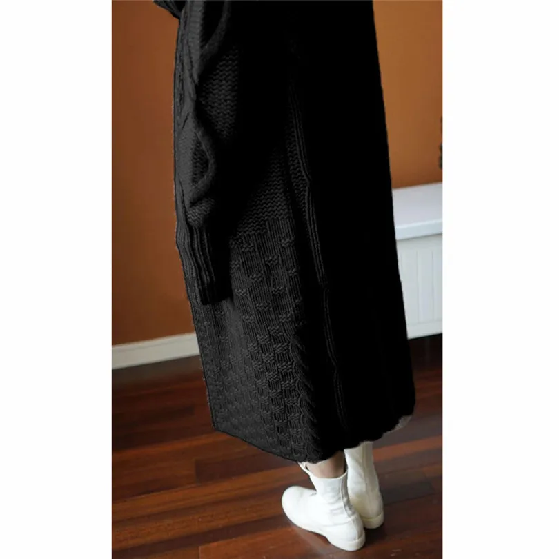  New Fashion Women Autumn Winter Keep Warm Casual Daily Hoodied Outwear Umbilical Twist Knitted Cardigan Sweater #4F09 (11)