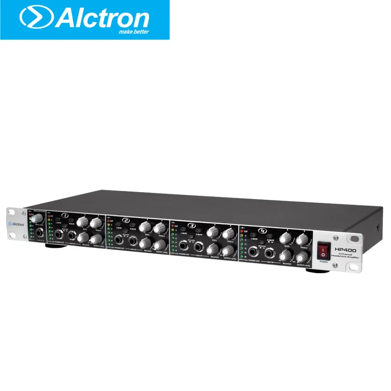 Alctron HP400 Professional 12 Channel multifunctional Headphone Preamplifier, Headphone Amplifier,Pro Headphone Amplifier