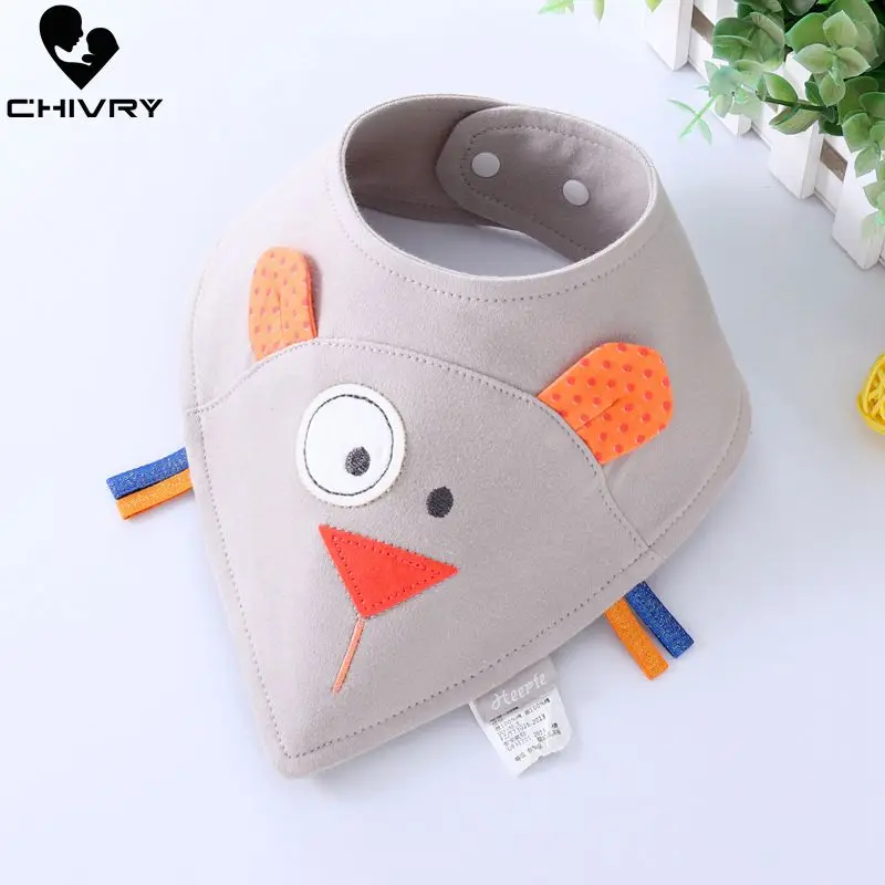 Chivry 100% хлопок бандана для девушки нагрудник ткань мультяшный принт треугольные