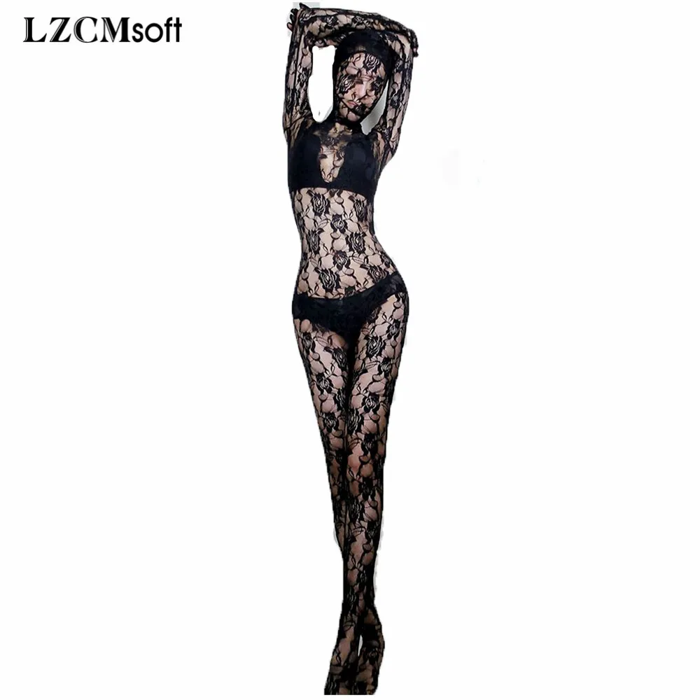 Женский цельный эластичный костюм Zentai в стиле унисекс сексуальные кружевные