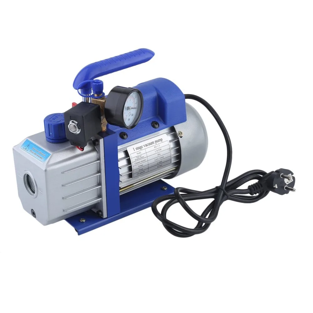 

(Ship From DE)100L/Min 250W High Power Single Stage 1.5L Vacuum Pump For Refrigeration Air Conditioning Systems EU Plug