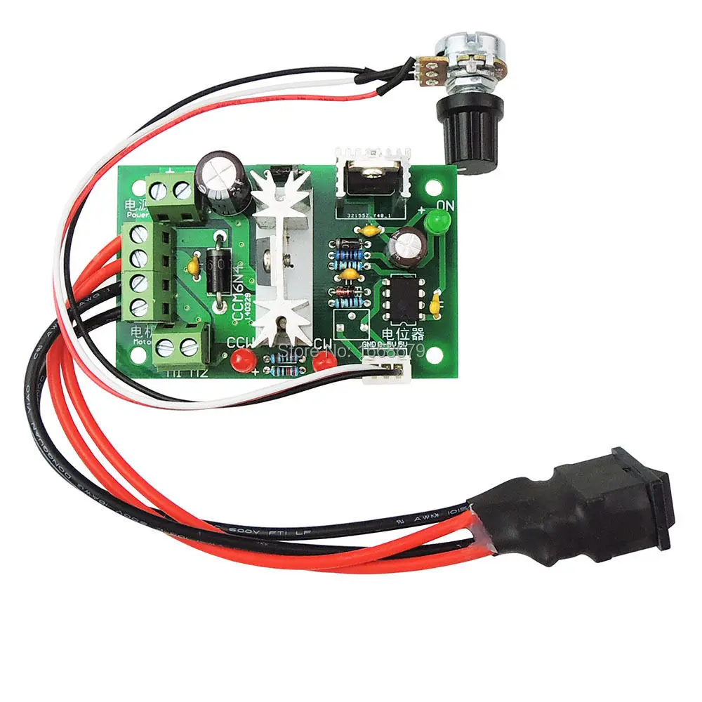 Регулируемый регулятор EBOWAN 6 в 12 В 24 В|pwm dc motor speed|dc speedmotor speed controller reversible |