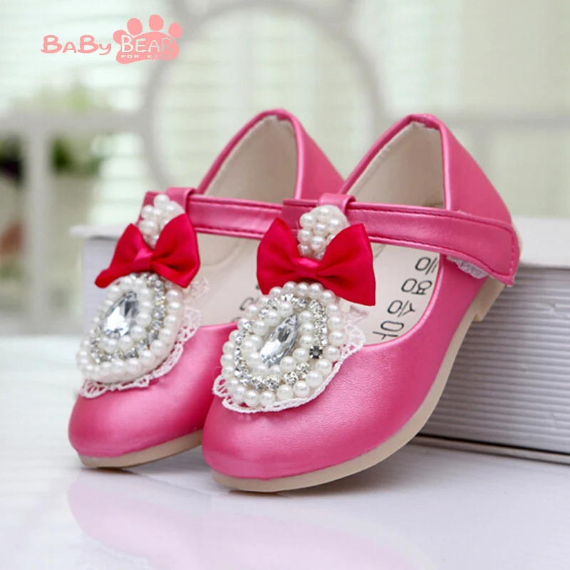 

free shipping brand 2016 baby girls popular leather shoes pu made children girls fashion shoes rubber sole 1-3 years old