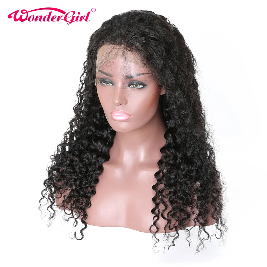 Remy 13x4 Wonder girl кружевные передние человеческие волосы парики предварительно сорванные бразильские кудрявые человеческие волосы парик с волосами младенца не линяет