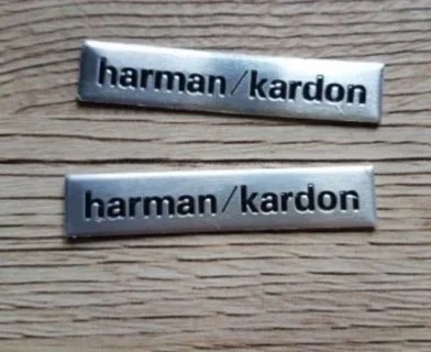 4 шт./лот 6x1 2 см harman/kardon Hi Fi динамик аудио 3D алюминиевый значок эмблема|Наклейки на