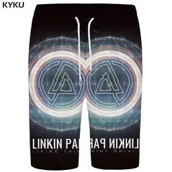 KYKU Linkin Park шорты мужские черные Phantom Короткие штаны Графика пространство 3d печатных шорты земли Повседневное Для мужчин s шорты новые летние