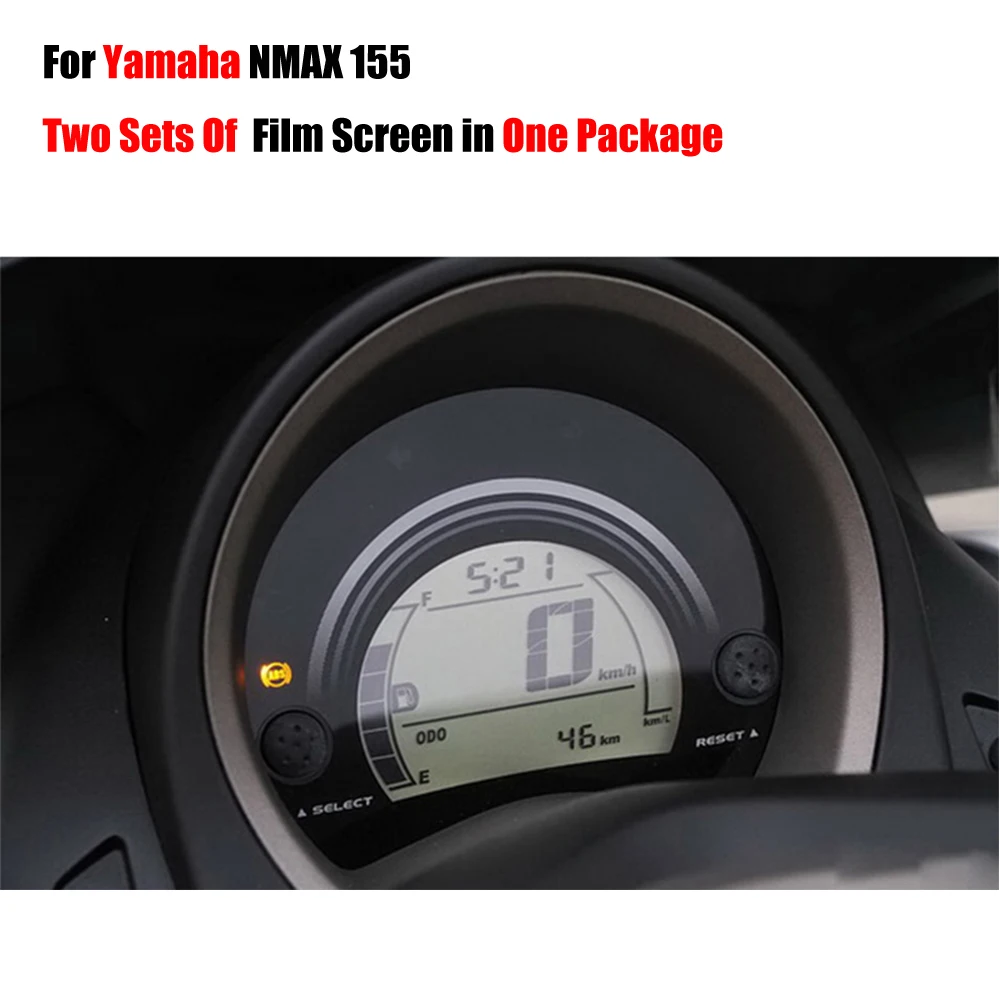 

Two Sets Film Screens In One Parcel New Ultra-Clear Cluster Scratch TPU Film Screen Protector For Yamaha NMAX N MAX 155 NMAX155