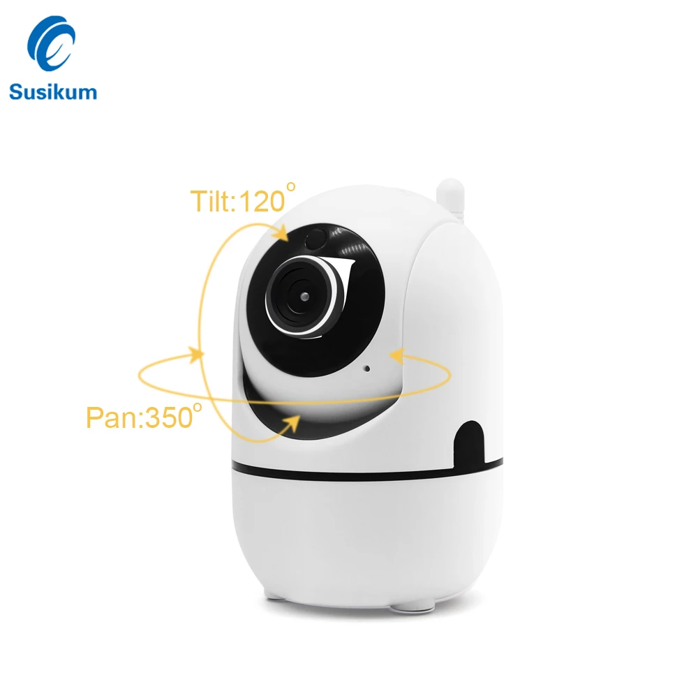 

2MP Auto Tracking Mini WIFI Camera 2Ways Audio Video Baby Monitor 1080P Surveillance Wireless IP Camera Support 128G TF Card
