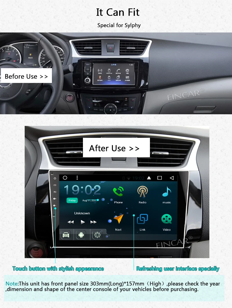 Cheap Eincar 10.1 inch Android 7.1 Car Radio 2 Din Stereo with Autoradio for Nissan Support GPS BT 3G/4G WIFI CAM-IN OBD2 1080P DAB+ 4