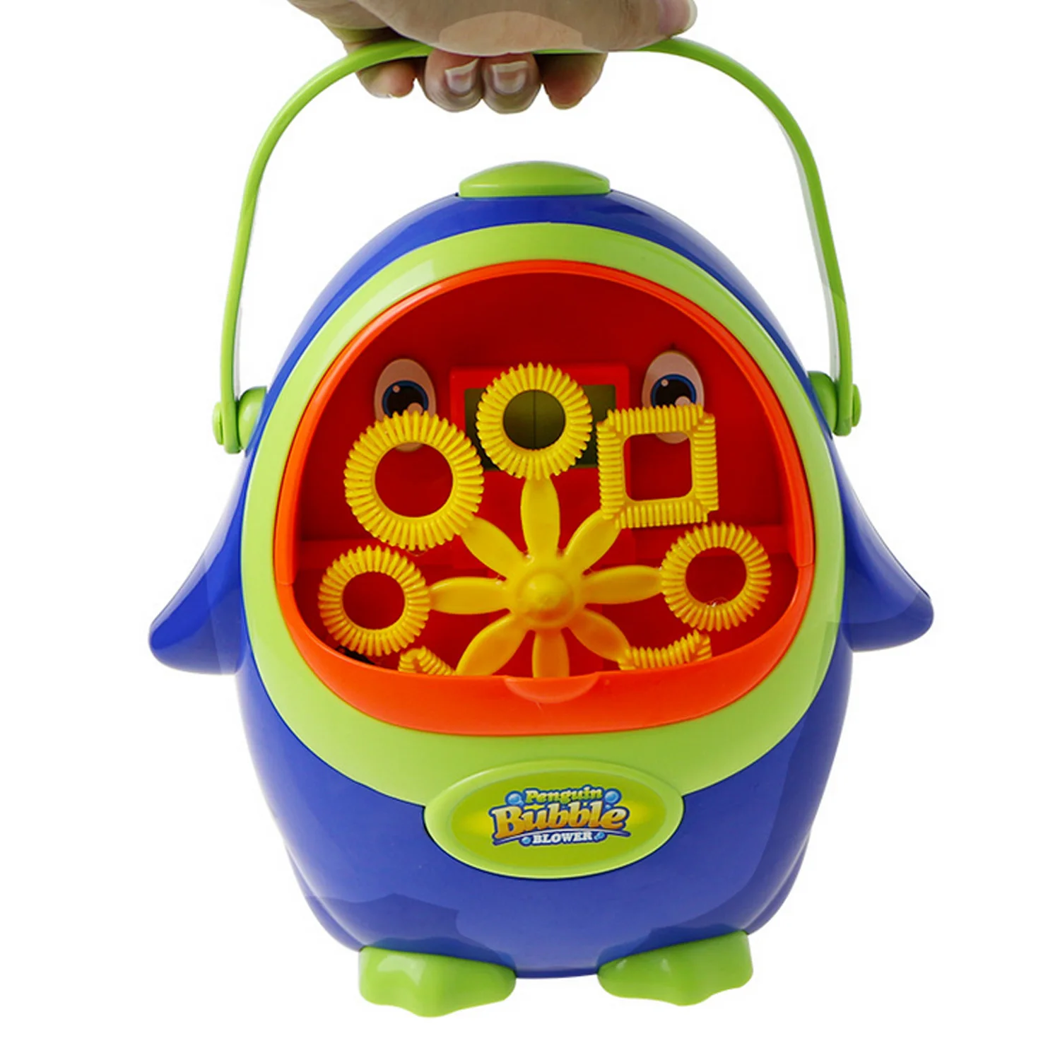 Kids Children Electric Penguin-shaped Bubble Blowing Show Toy Machine Gift Soap Bubbles For Baby Children Day Birthday Christmas
