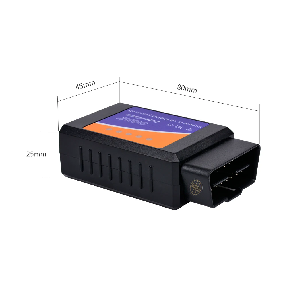 AOSHIKE ELM327 OBD Автомобильный детектор неисправностей индикатор для автомобиля OBD2 WIFI