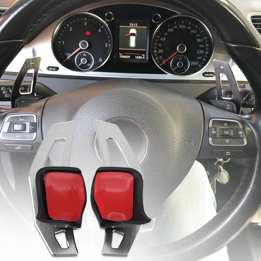 Aluninium сплав DSG лопасть переключения рулевого колеса расширение для Volkswagen VW Tiguan 2013