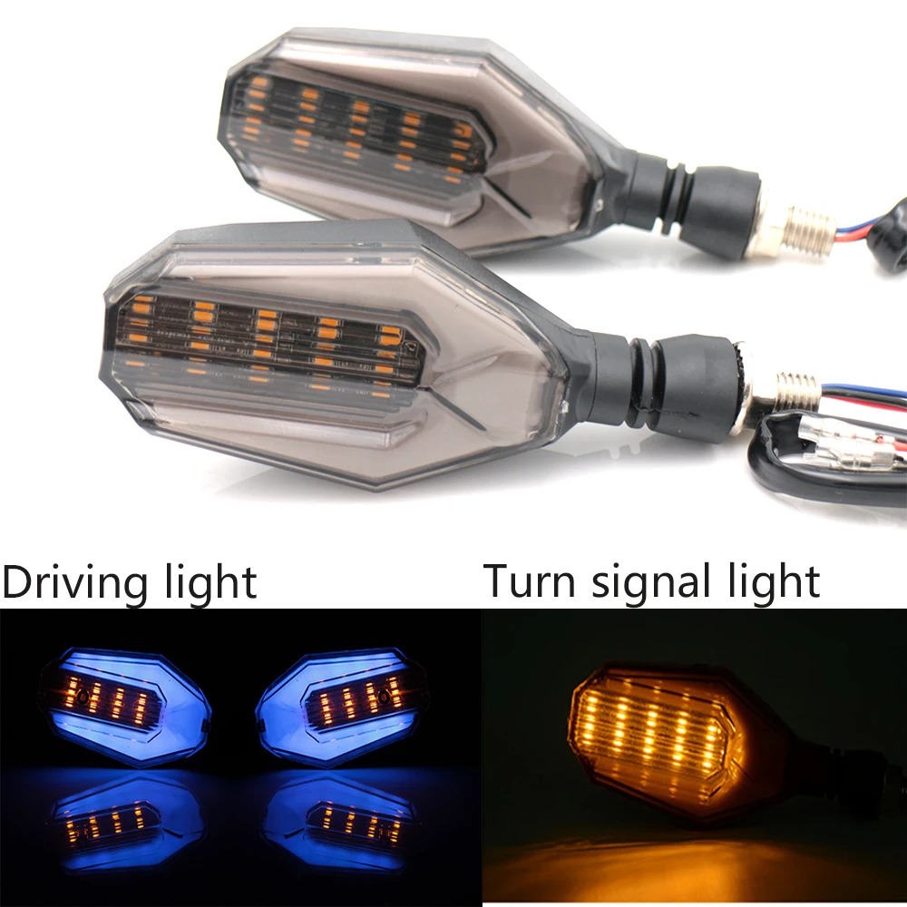 SamWinGear Motorcycle Turn Signals – 4PCS LED Amber Blinkers, 14 LEDs, 12V (Fits Honda, Yamaha, Kawasaki, Suzuki) - View #10