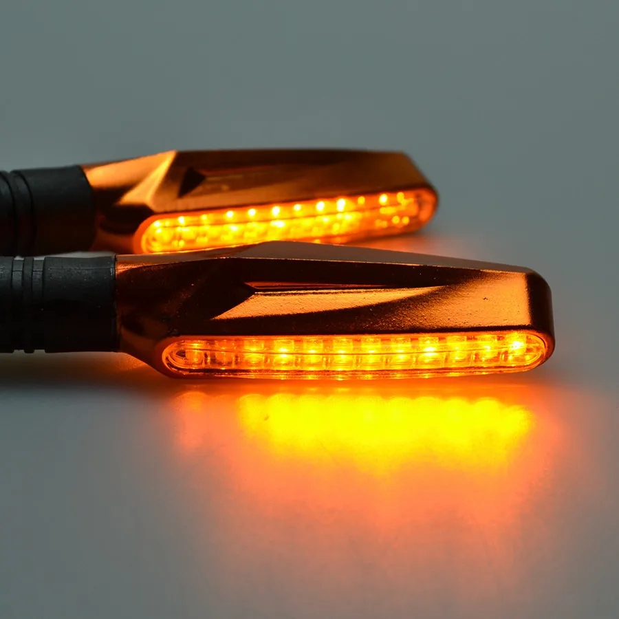 4 шт. оранжевый мотоцикл универсальный 12 LED указатель поворота светильник