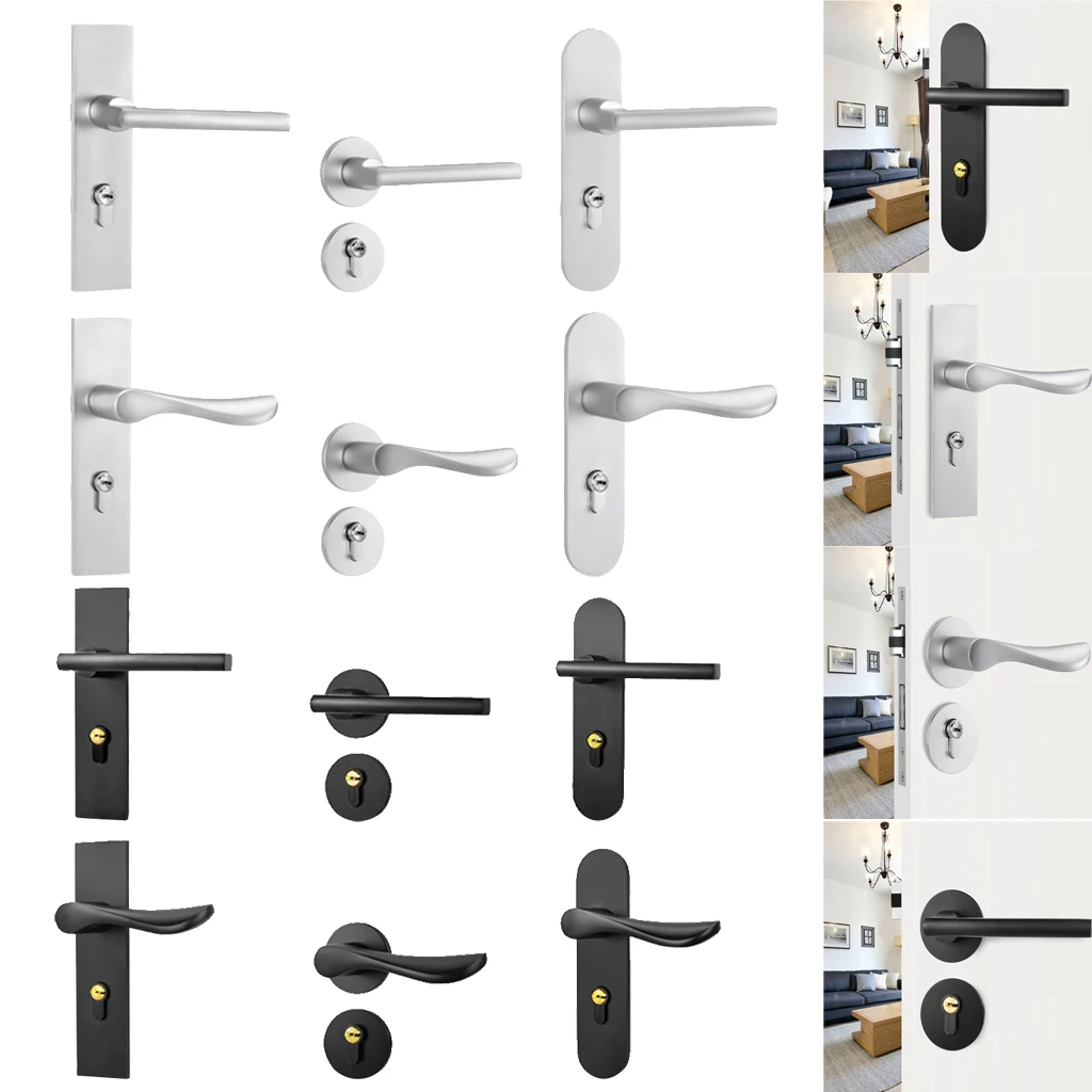 Hot Seller Door Handle Lock Front Back Lever Lock Bathroom Bedroom