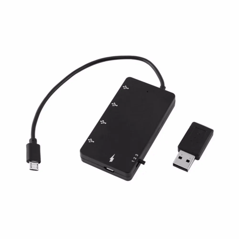 Черный микро-usb OTG гнездо для зарядки адаптер горячего подключения usb-концентраторы для samsung Galaxy S3 S4 планшет