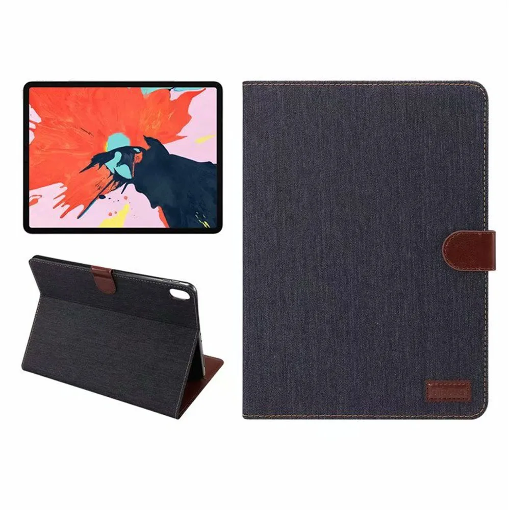 

For iPad Pro 11inch 2018 Case Delin Cloth PU Leather Flip Case Card Slot Stand Cover for Apple iPad Pro 11inch 2018