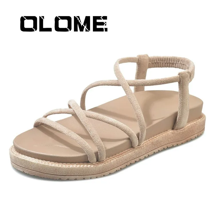 

Summer Women Sandals Open Toe Flip Flops Women's Sandals Flat Heel Comfortable Ladies Shoes Beach Gladiator Sandals Women Shoes