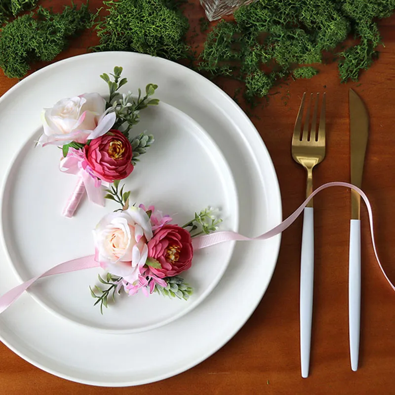 wedding boutonniere wrist corsage marriage  (14)