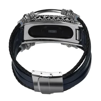 

Fashion Replacement Leather Wristband Band Strap With Stainless Steel Classic Buckle Band Length 225mm For Travel Home Office