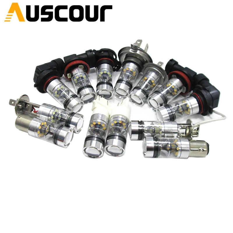 

2pcs 12v 100w H3 high power led fog light white color high quality led chip free shipping