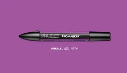 Winsor& Newton ProMarker двойной наконечник графический маркер-фиолетовый цвет тон - Цвет: purple