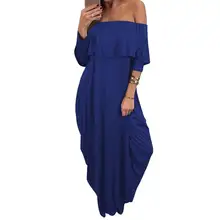 Femmes Bohème Casual Boho Encolure Automne Robe Long Beach Maxi Robes Poche Robe Longue Femme Robes WS2508V