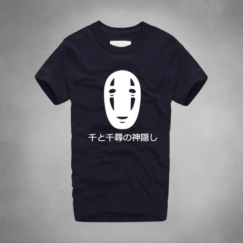 Мужская футболка с надписью Spirited Away No Face топы рисунками из мультфильмов Miyazaki Hayao