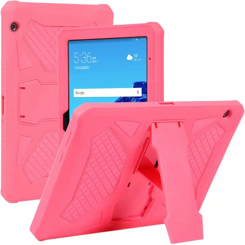 Для huawei M5 Lite 10 чехол Heavy Duty Shockpoof чехол в виде брони для huawei MediaPad M5 Lite 10 10,1 ''BAH2-W19/L09/W09+ подставка для ручек - Цвет: Синий
