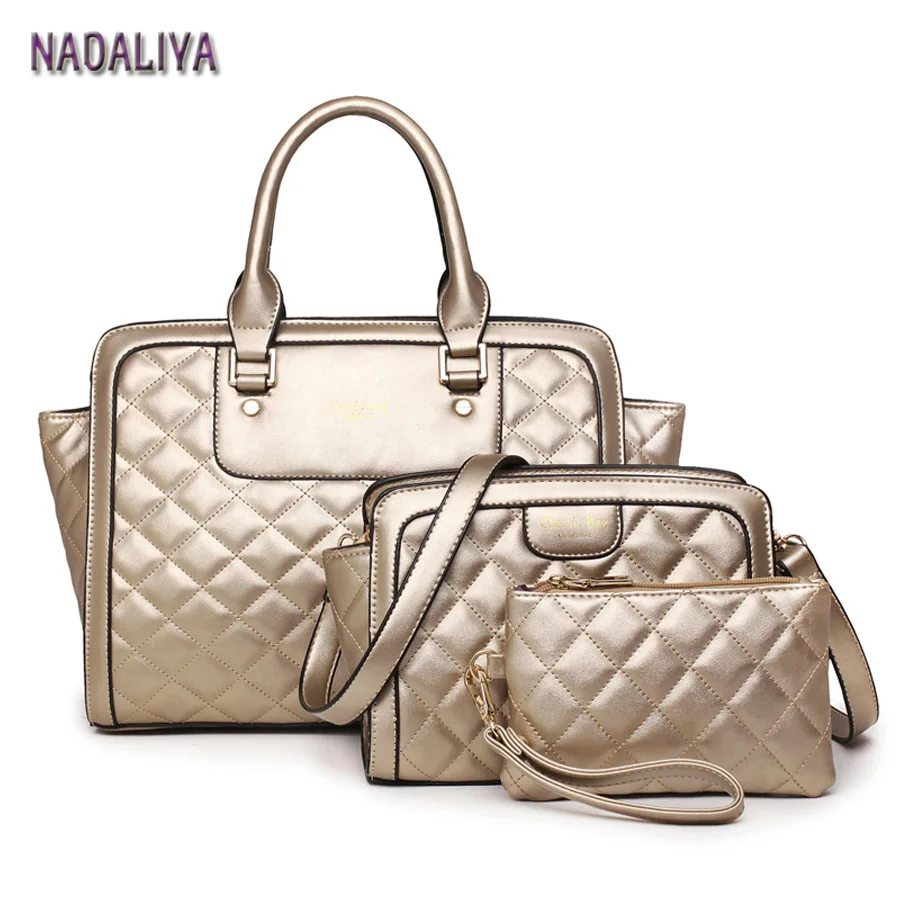 NADALIYA NEW 2017 Women High Quality PU Leather Women s Messenger Shoulder Bags Fashion Lozenge Lady