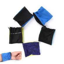 Светоотражающие Велоспорт Бег наручные кошелек для монет карман браслет Монета ключи сумка для хранения на молнии спортивный обмотка для поддержки запястья ремень скобка чехол