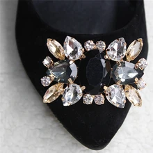 Bsaid1 шт.; туфли с пряжкой из сплава и стекла; Свадебная обувь для невесты; декоративная обувь; Мода аксессуары для обуви; очаровательные стразы; зажимы для обуви