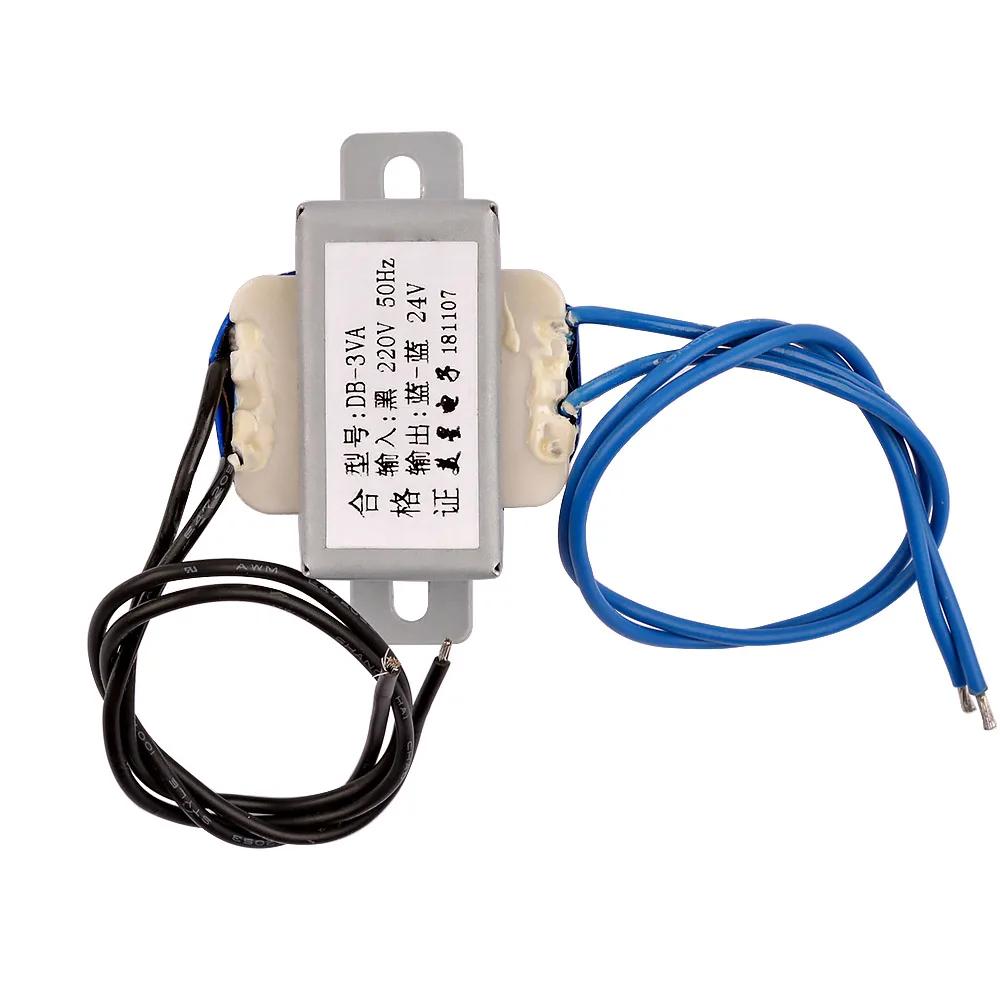 SUNYIM 1Pc 220V To AC 24V 125mA Transformer Generator EI41*15 3W 2 Sets Independent Single Isolation Secondary Voltage Converter