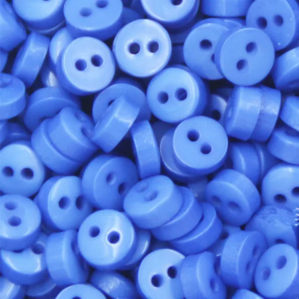 600 шт 6 мм 2 отверстия маленькие конфеты мини пуговицы полиэстер полимерные пуговицы для рубашки для скрапбукинга DIY Декор Детская одежда аксессуары - Цвет: blue