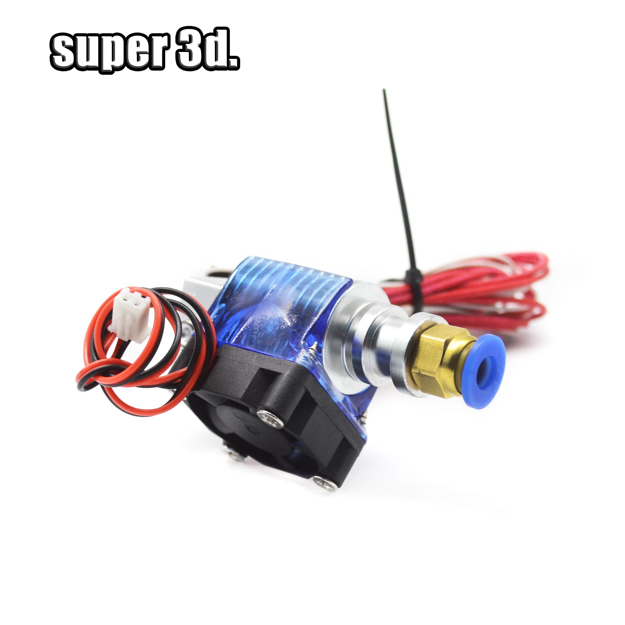

V6 Bowden J-head with Built-in PTFE throat cooling fan Hotend for 1.75mm 3.00mm filament 12V 24V Optional