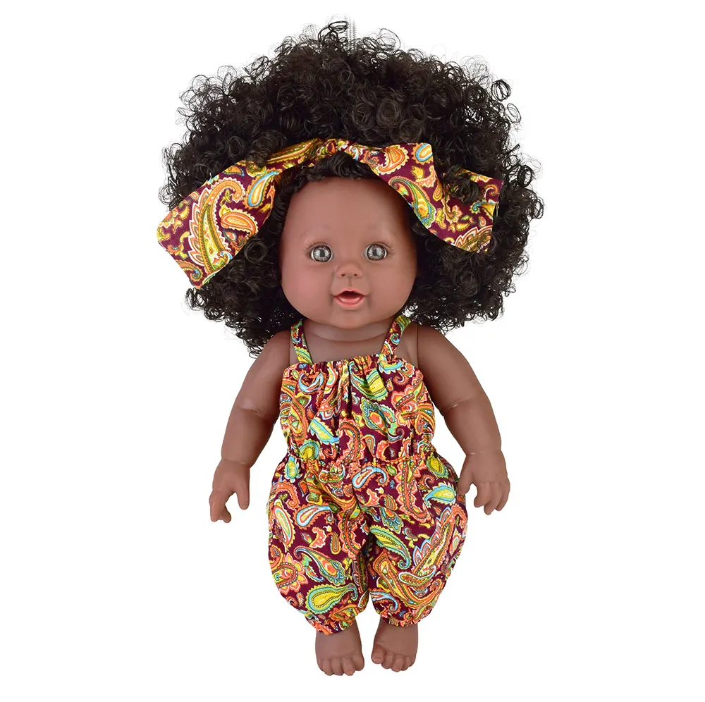 30 см афро США 30 см 12 дюймов черные детские куклы полностью силиконовые виниловые реборн поп boneca детские мягкие игрушки игрушка малыш Nathniel принцесса