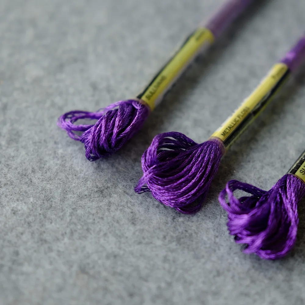 3 шт./упаковка металлические нити для вышивки крестиком 317 Вт 8 м|metallic embroidery floss|stitch