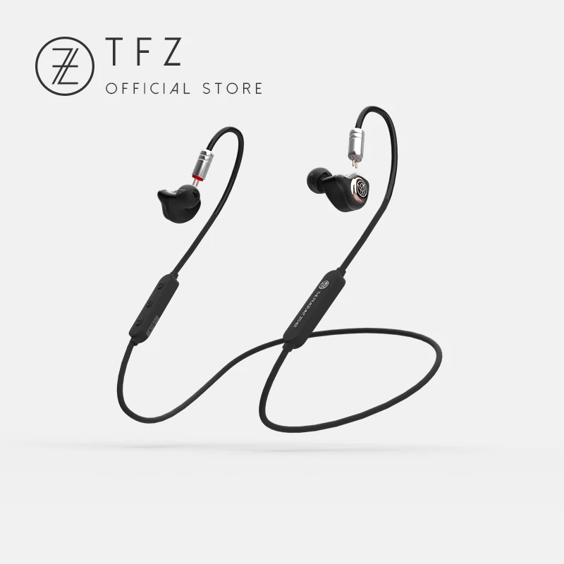 TFZ/AirKing HIFI Bluetooth наушники-вкладыши проводные наушники для мобильного телефона с микрофоном, с зарядным кабелем Молодежные наушники Встроенный микрофон - Цвет: Черный