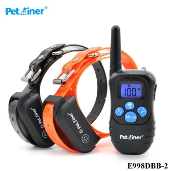 

Pet Dog Training Collar 300M Electric Shock Vibra Remote Control Anti Bark Eelctric Shock Petrainer E998DBB-2